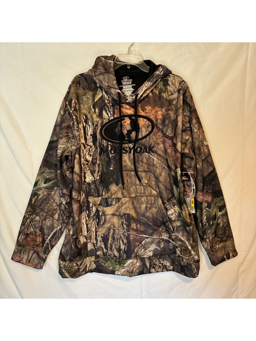 Mossy Oak Mens New W Tag Hooded Camo Hunting Pullover Hoodie Sweatshirt Size XL